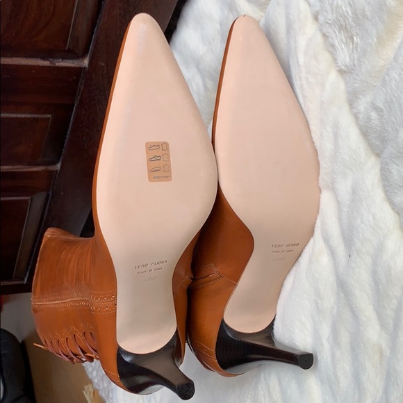 Giuseppe Zanotti Design Tall Cognac Leather Boots - Picture 8 of 8